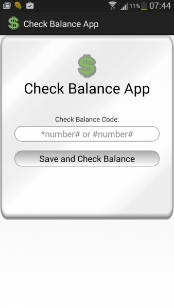 [Free] Check Balance App