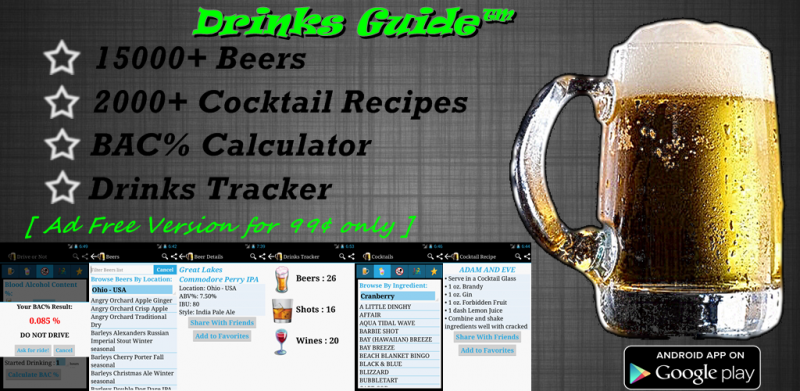 Drinks Guideâ„¢ Beers N Cocktail