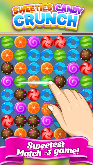 Sweeties Candy Crunch - Match 3 Awesome Puzzle