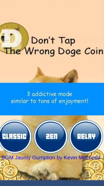 Don't Tap The Wrong Doge Coin